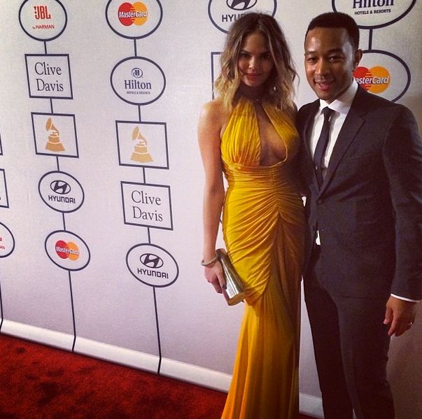John Legend with wifey