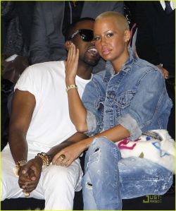 Kanye West and Amber Rose Hit Paris Fashion Week!