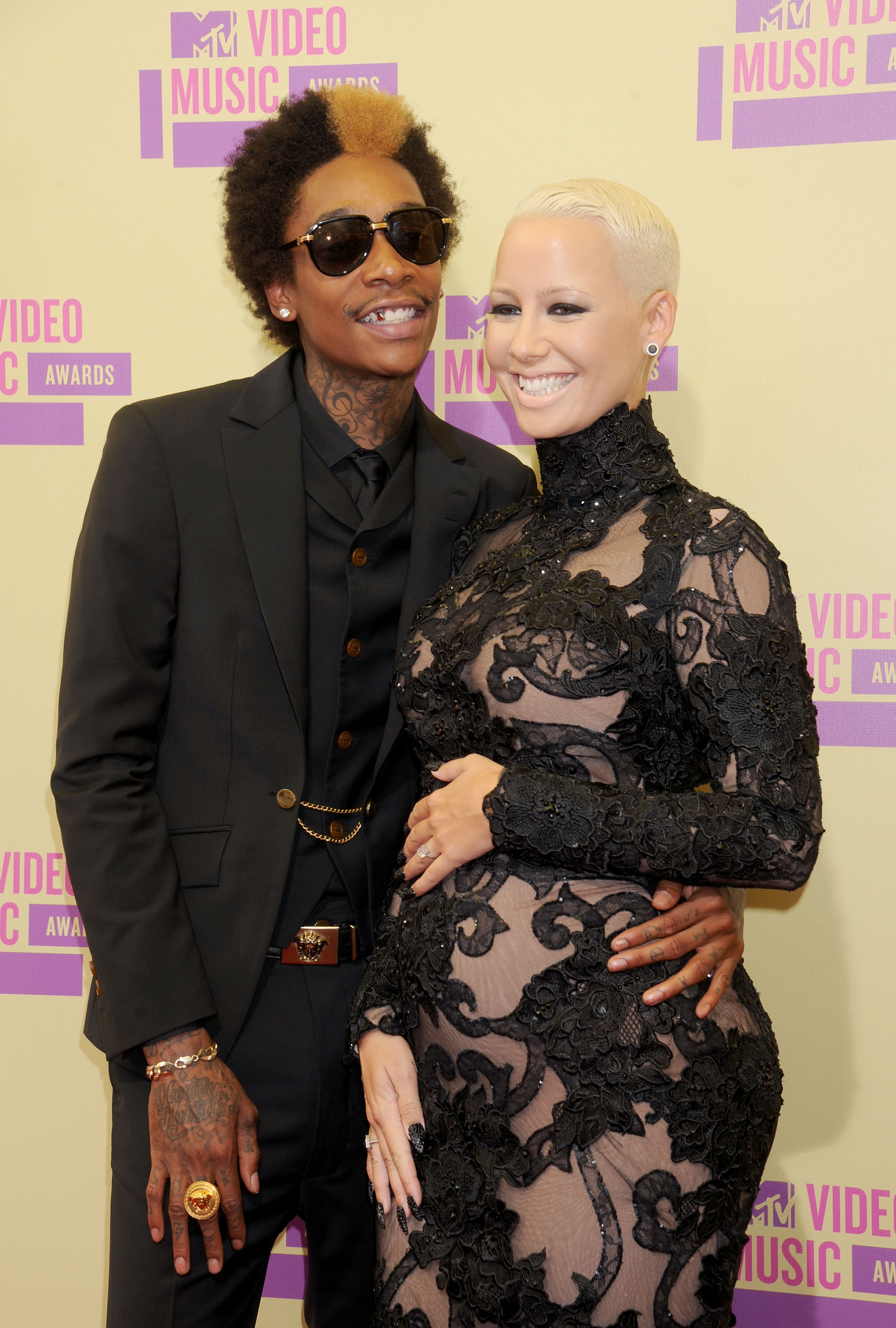Amber Rose and Wiz Khalifa in happier times. Gregg Deguire/Getty