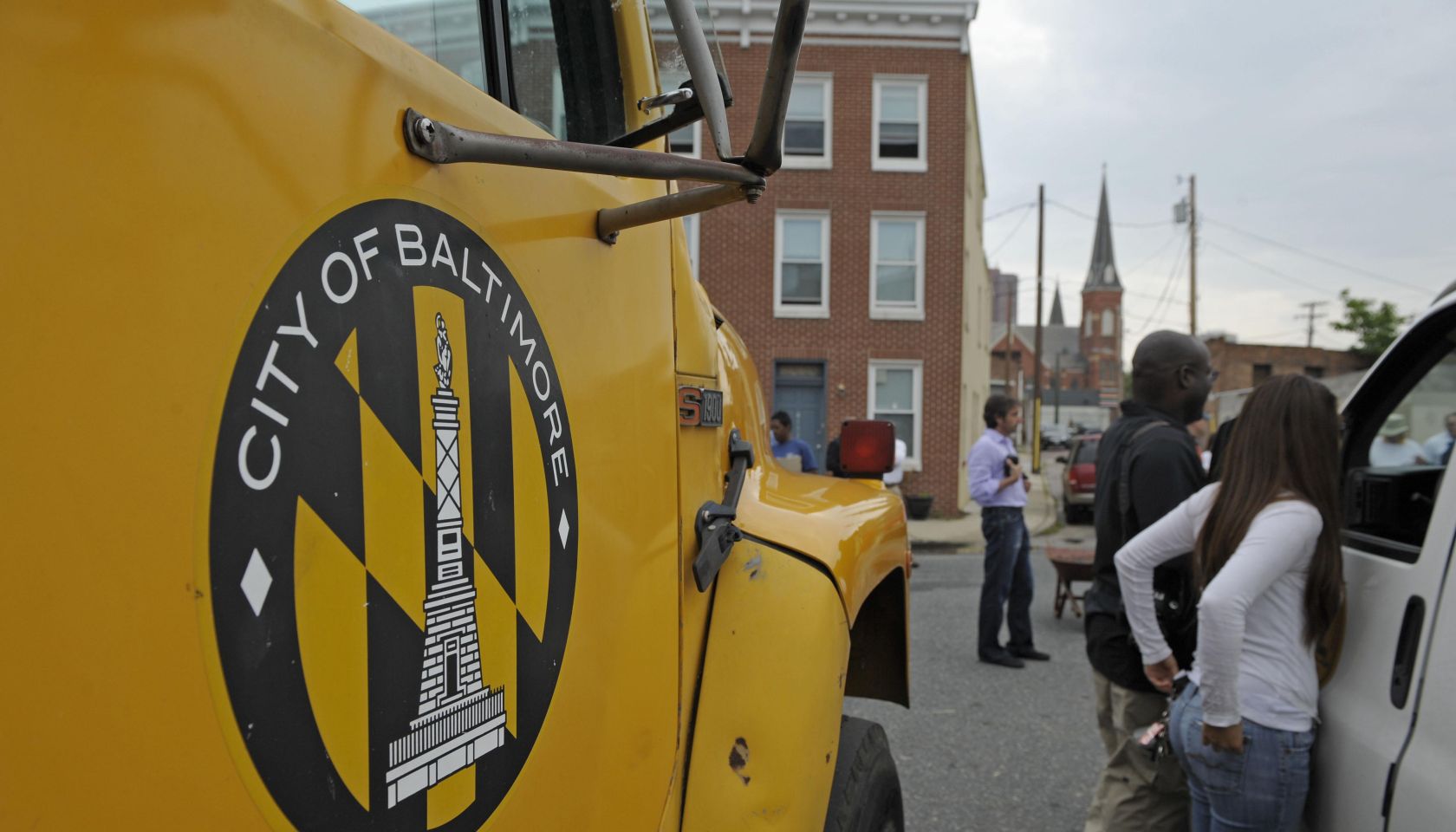 Baltimore Mayor Stephanie Rawlings-Blake Kicks Off AOL's 2nd Annual Monster Help Day During A Press Conference At The Sharp-Leadenhall Neighborhood