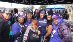 Ravens Fans at Pep Rally