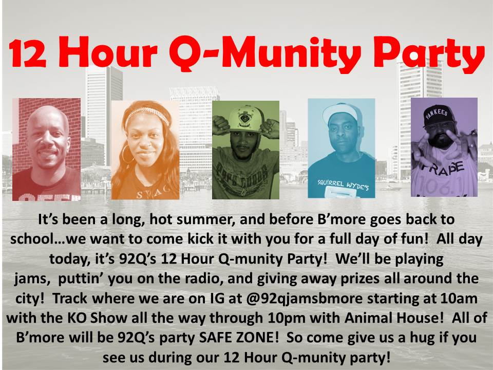 12 HOUR QMMUNITY PARTY