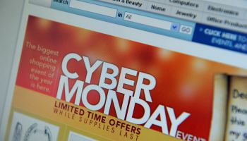Cyber Monday specials are seen on the Co