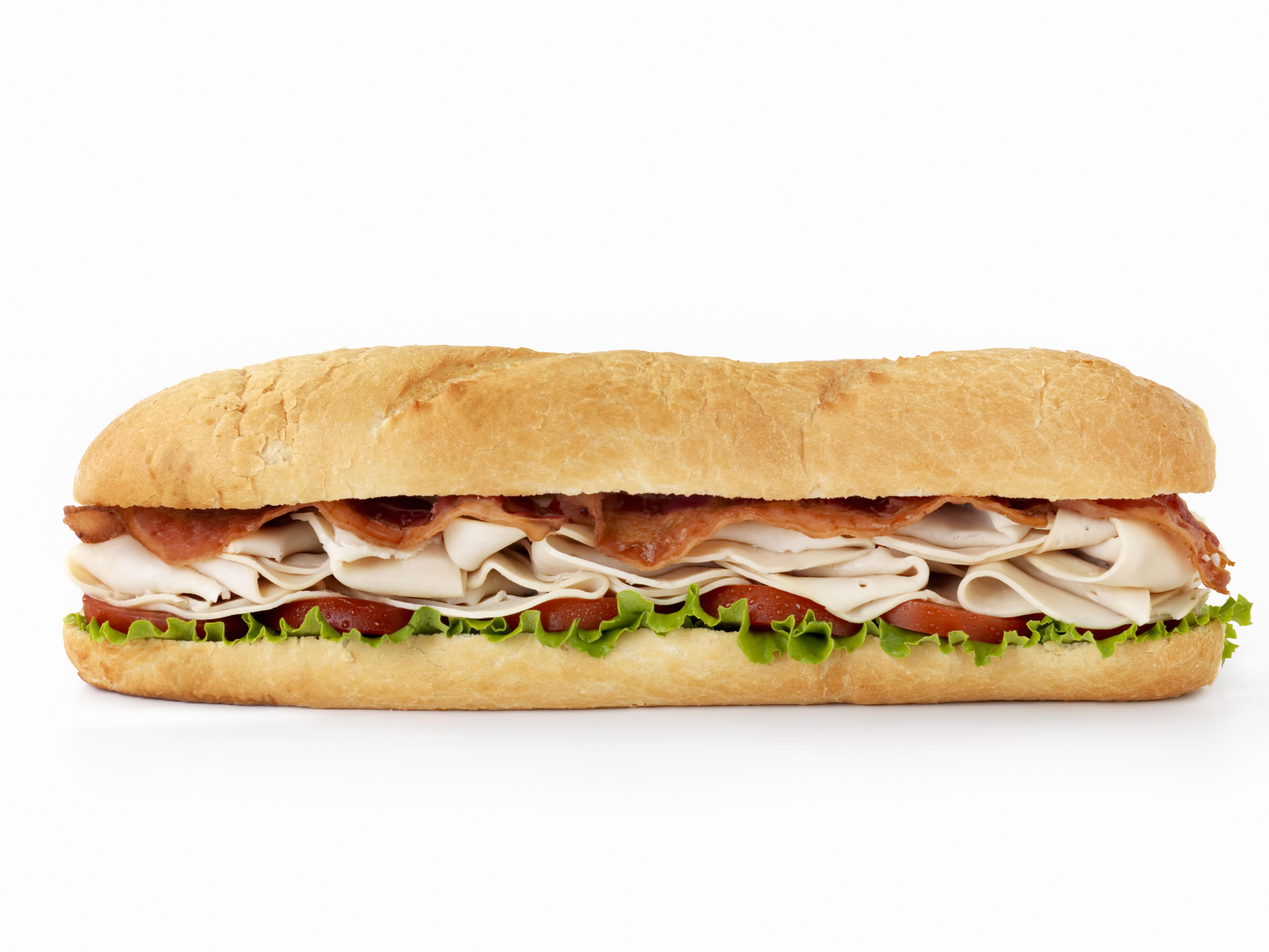 Foot long Turkey Club Submarine Sandwich