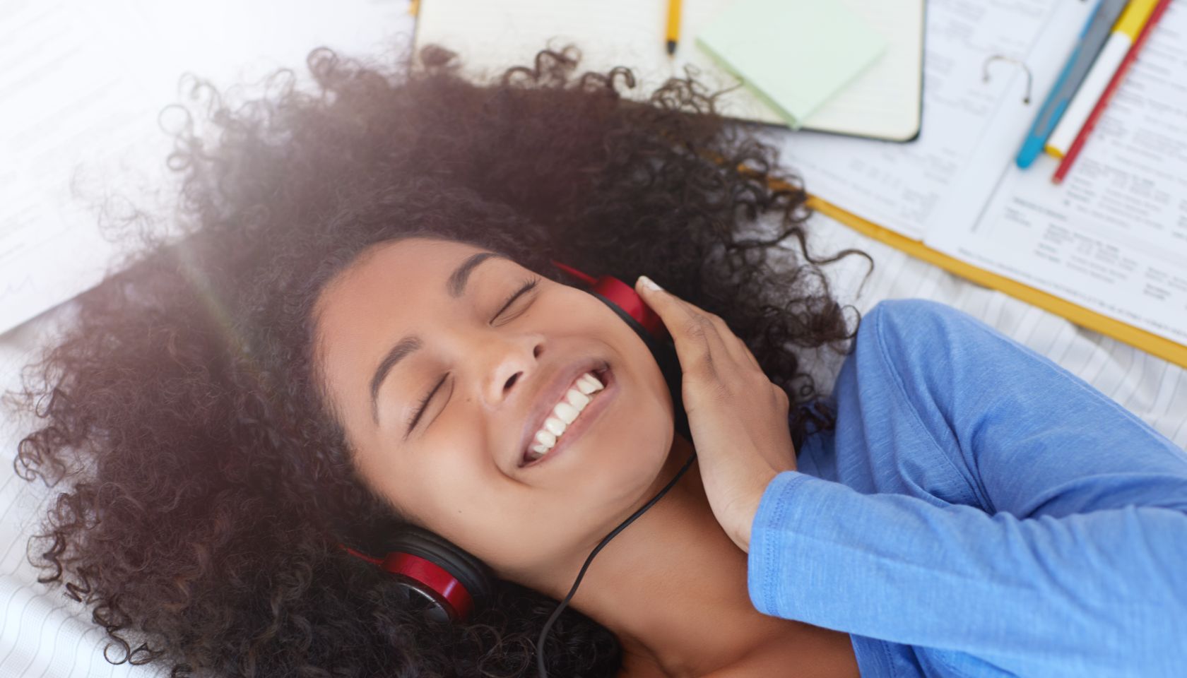 Listening to some feel-good music