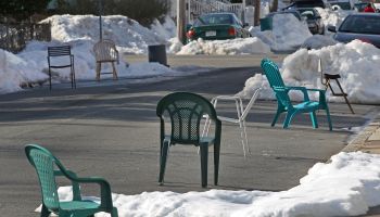 Snow Parking Becomes A Tense Game Around Boston