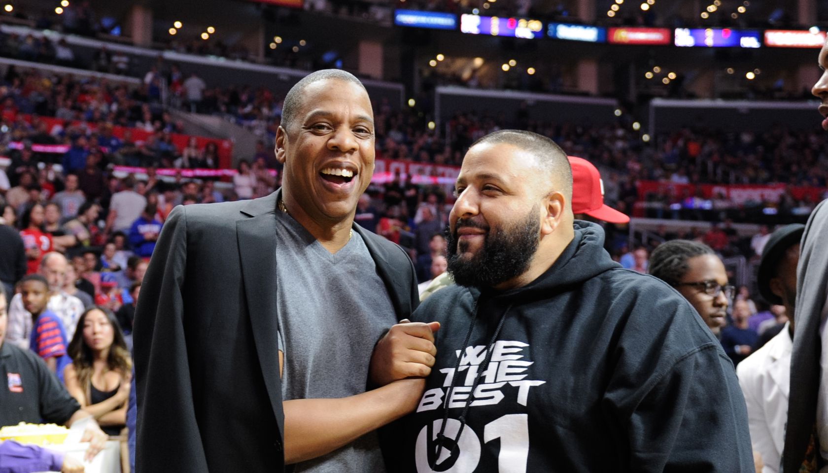 Celebrities At The Los Angeles Clippers Game