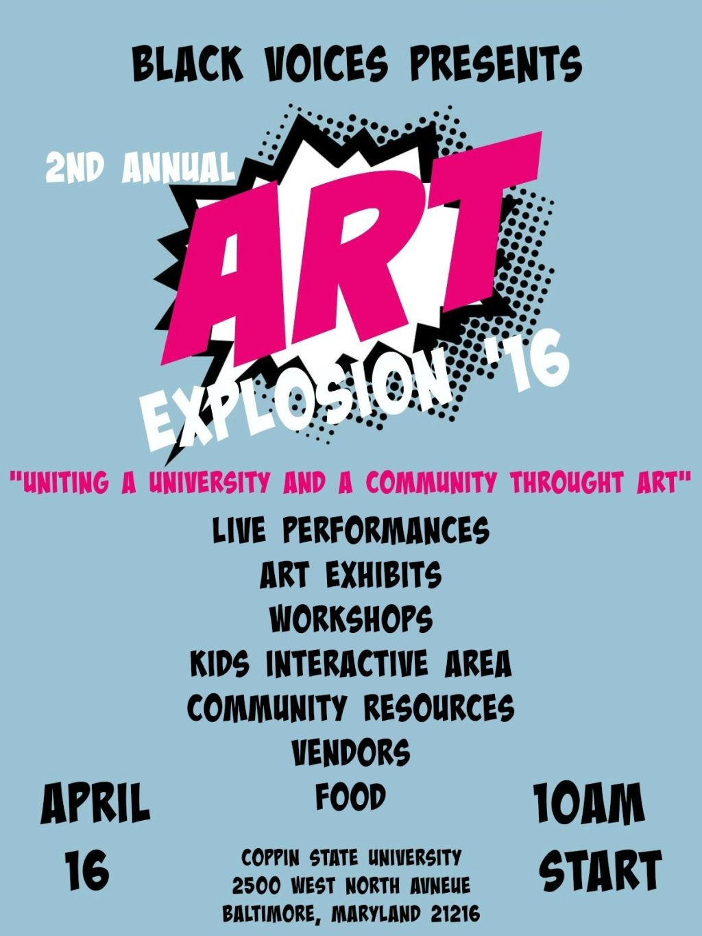 Coppin State Art Explosion