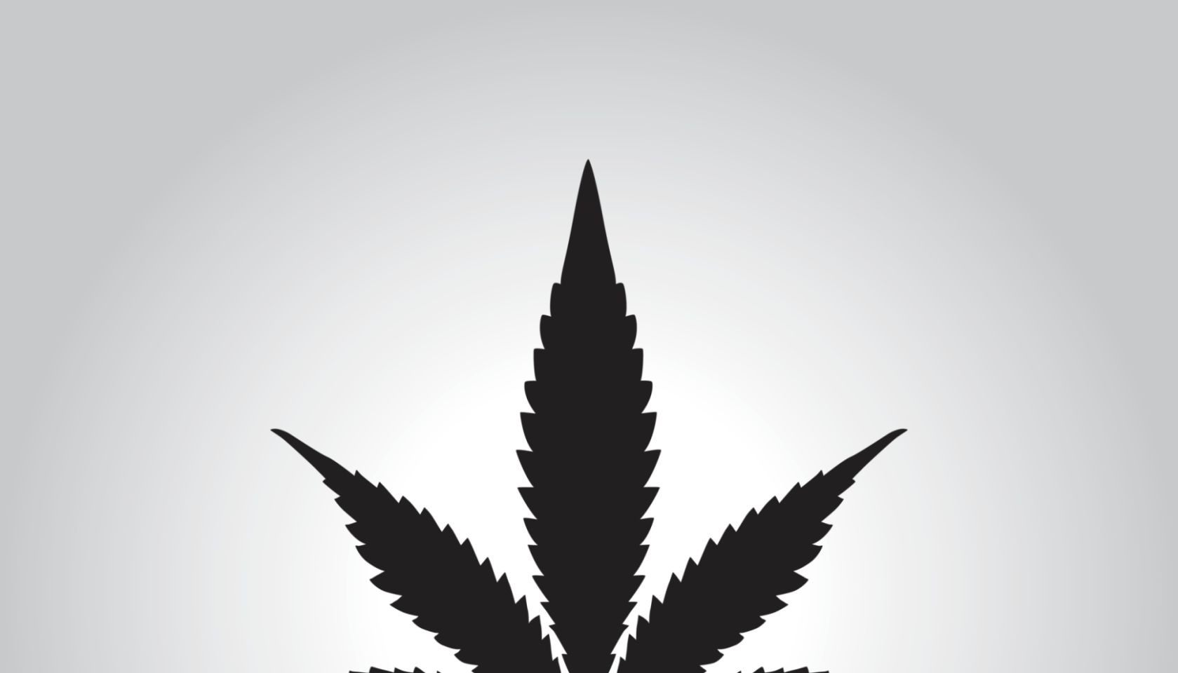Black Marijuana Leaf icon