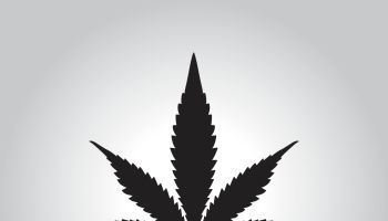 Black Marijuana Leaf icon