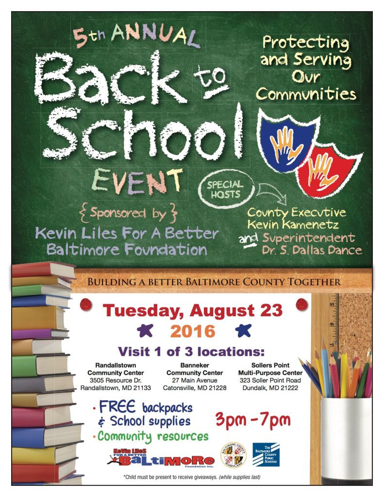 Kevin Liles Back to School Event