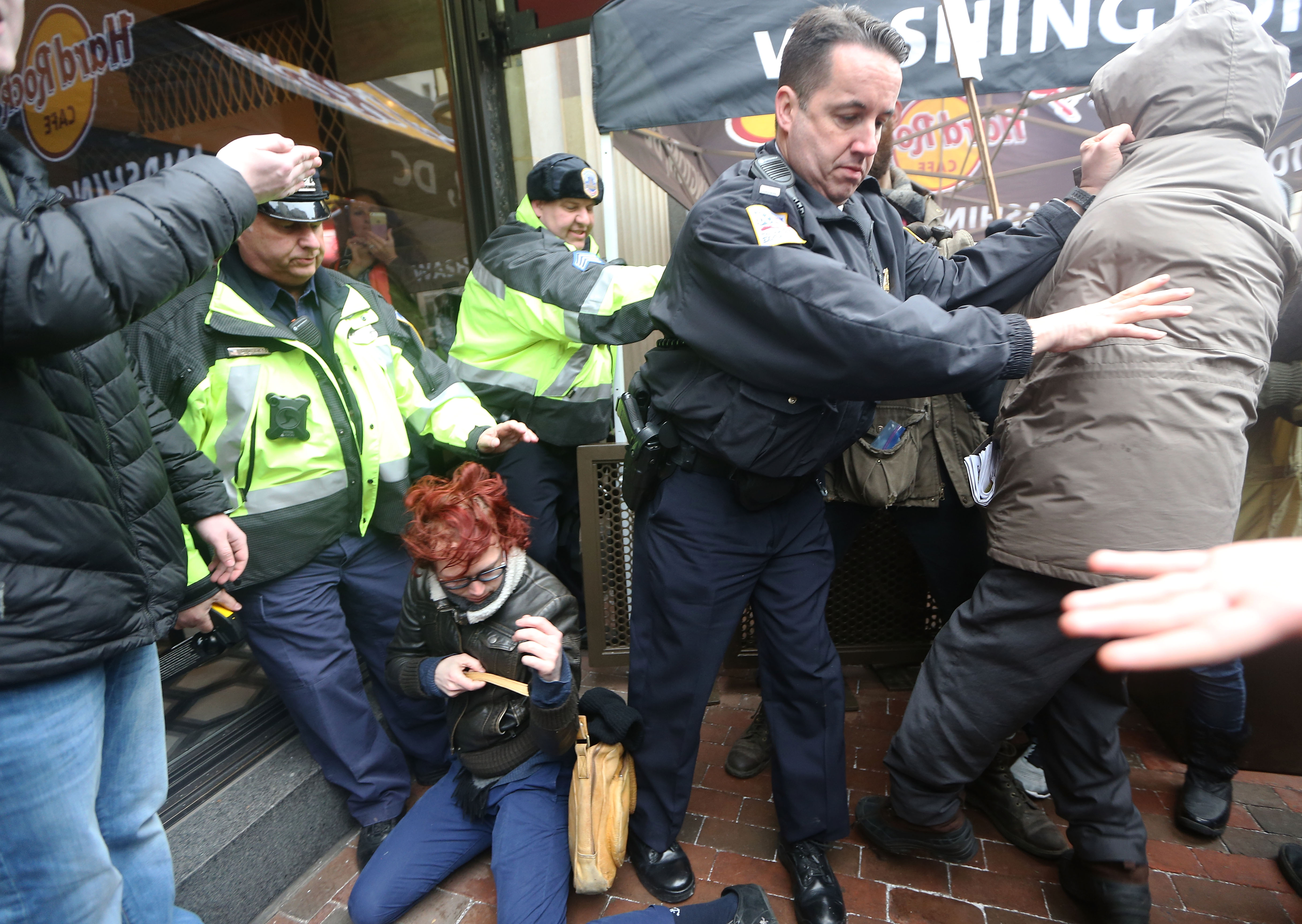 Protesters And Trump Supporters Gather In D.C. For Donald Trump Inauguration