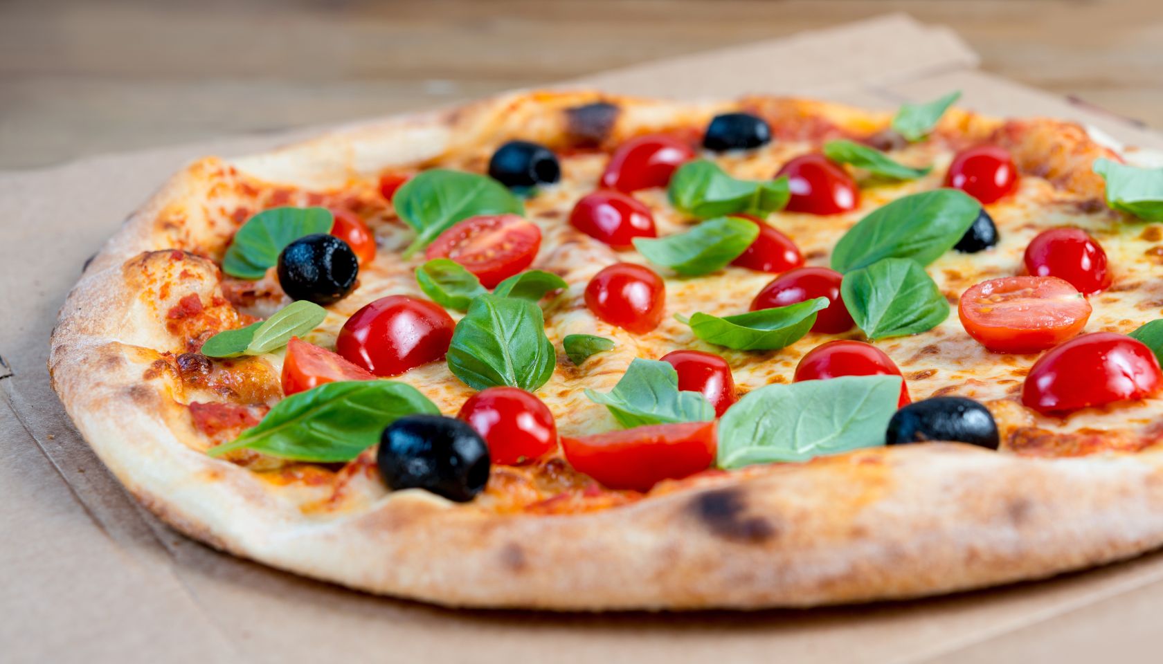Close-Up Of Pizza On Table