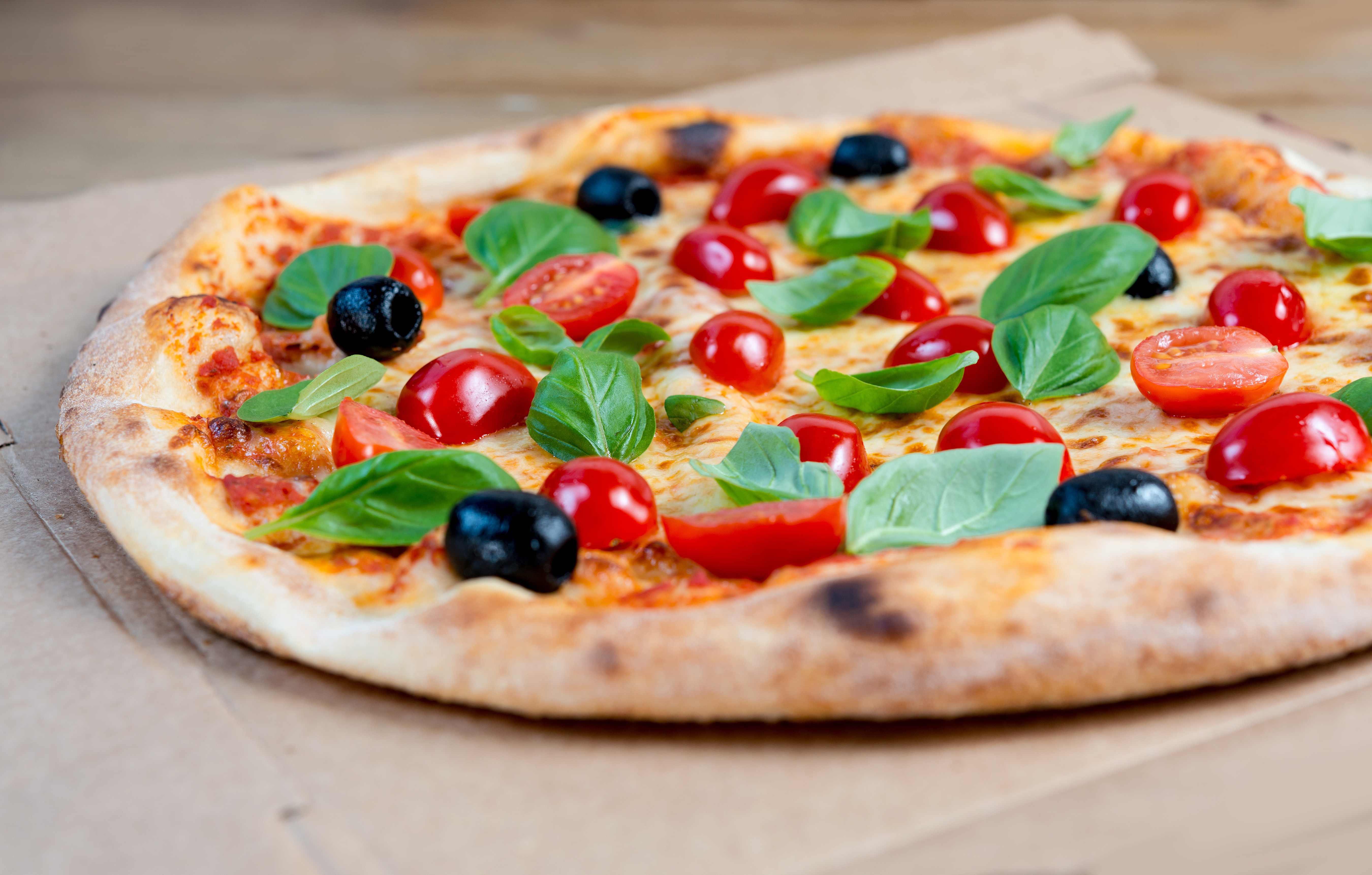 Close-Up Of Pizza On Table