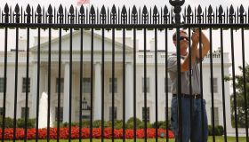 New Security Fence Is Installed At White House