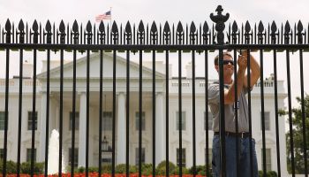 New Security Fence Is Installed At White House