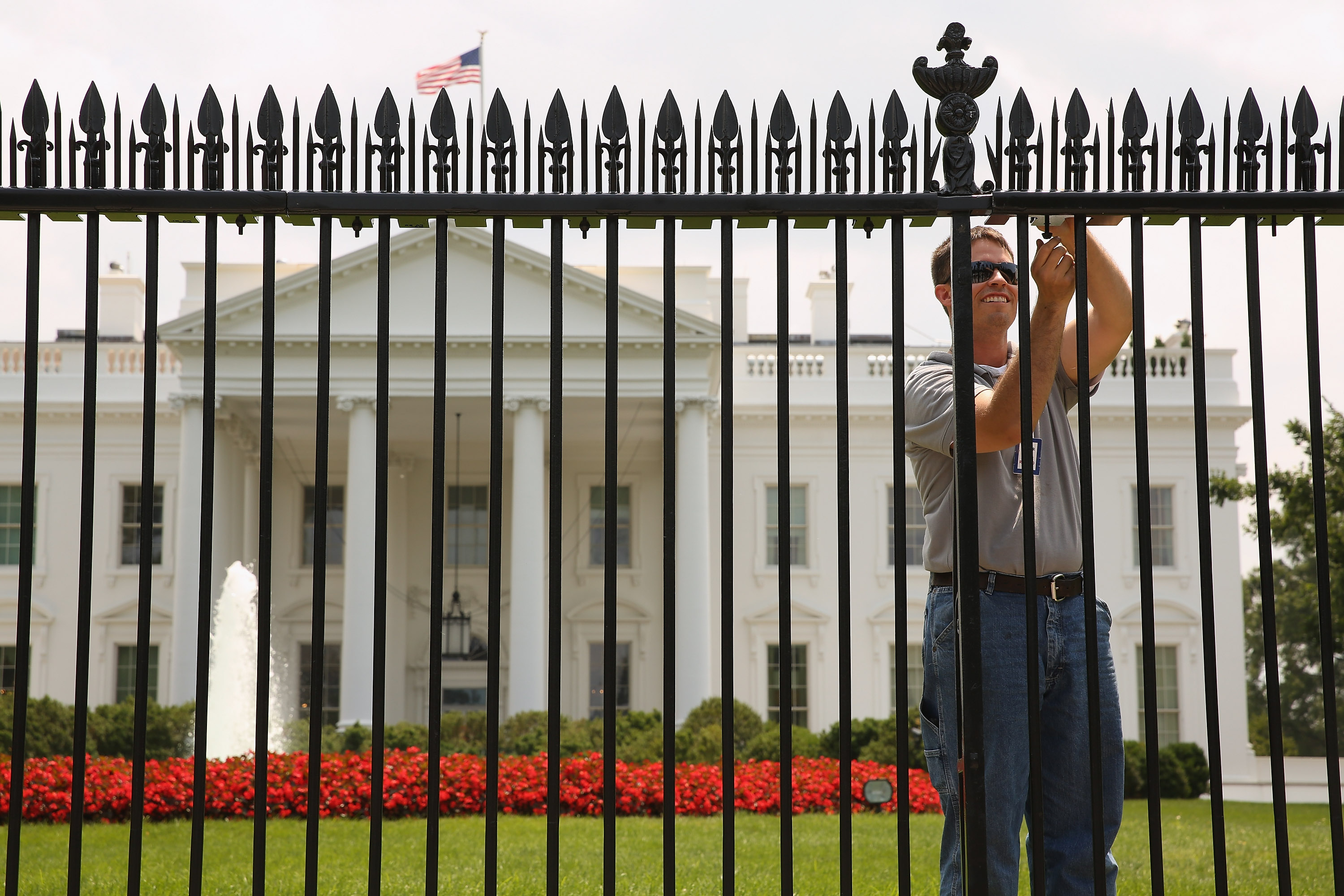 New Security Fence Is Installed At White House