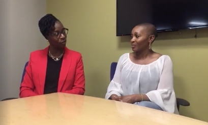 Dr. Shana Ntiri and April Watts