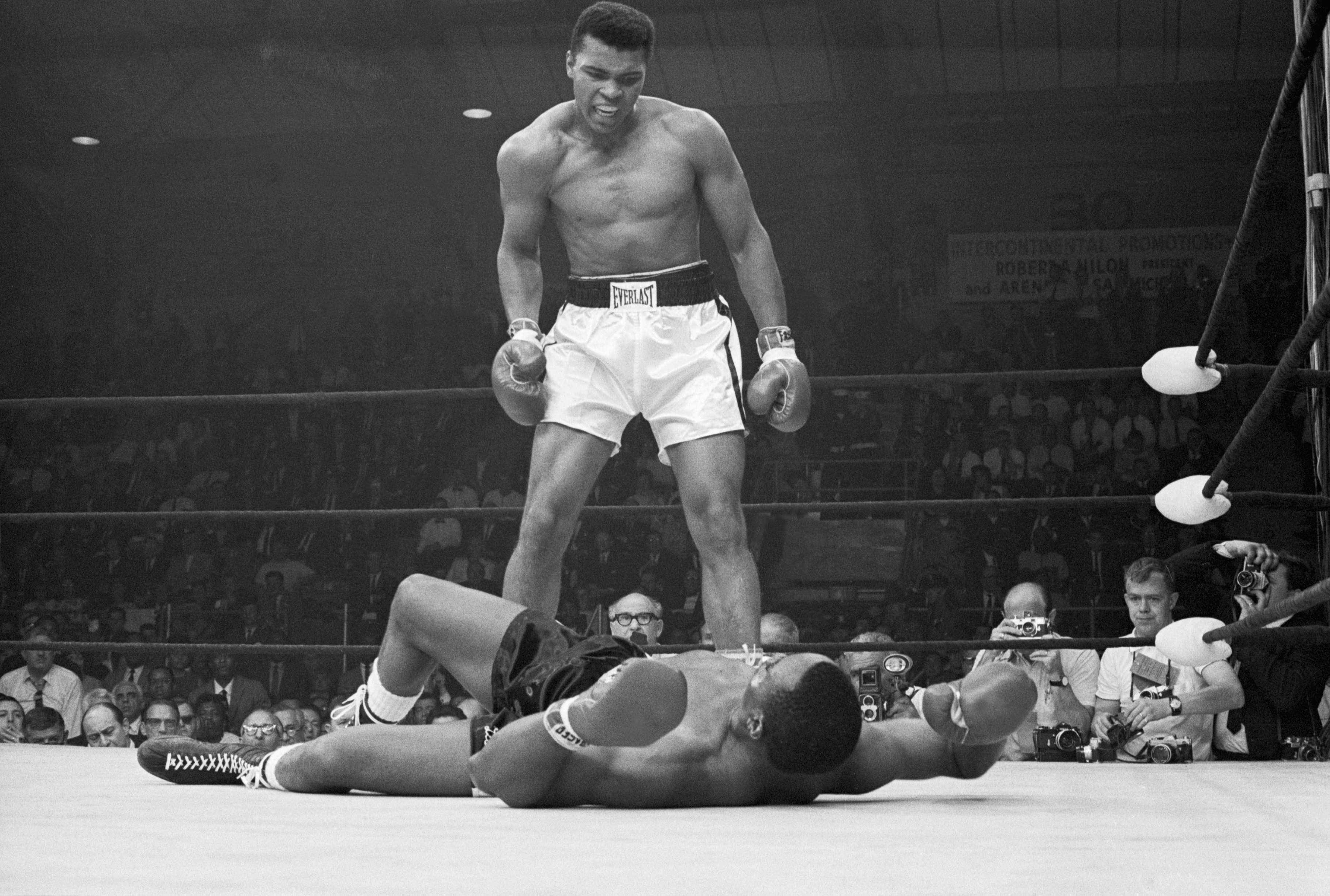 Muhammad Ali Taunting Sonny Liston