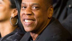 Celebrity guests attend Roc Nation Sports Presents: Throne Boxing at the Theater at Madison Square Garden, NY - Jay Z
