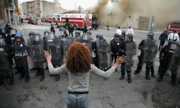 Protests Erupt in Baltimore After Funeral For Freddie Gray Who Died While In Police Custody