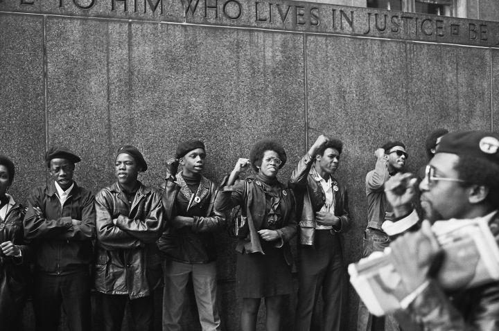 Black Panthers Protest At NYC Courthouse
