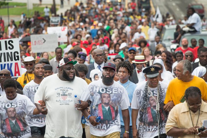 Ferguson, Missouri Residents Gather One Year After The Death Of Michael Brown