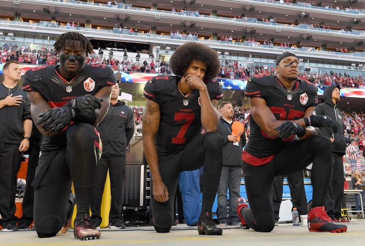 NFL Player Colin Kaepernick Kicks Off Silent Protests