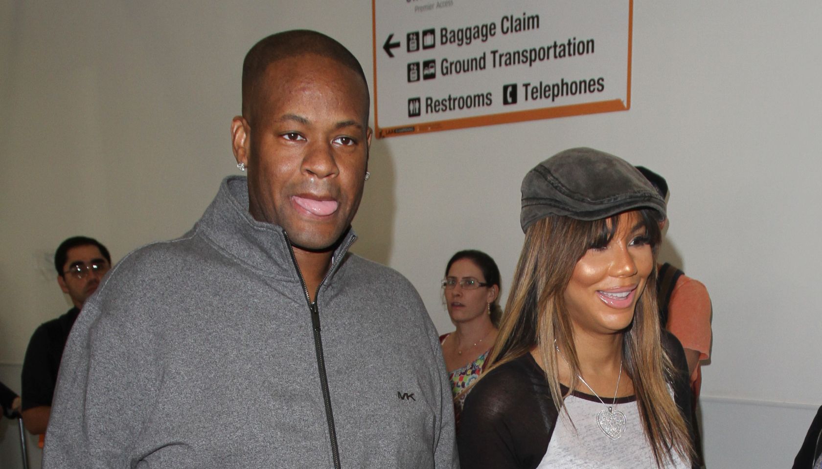 Tamar Braxton arrives at Los Angeles International (LAX) Airport