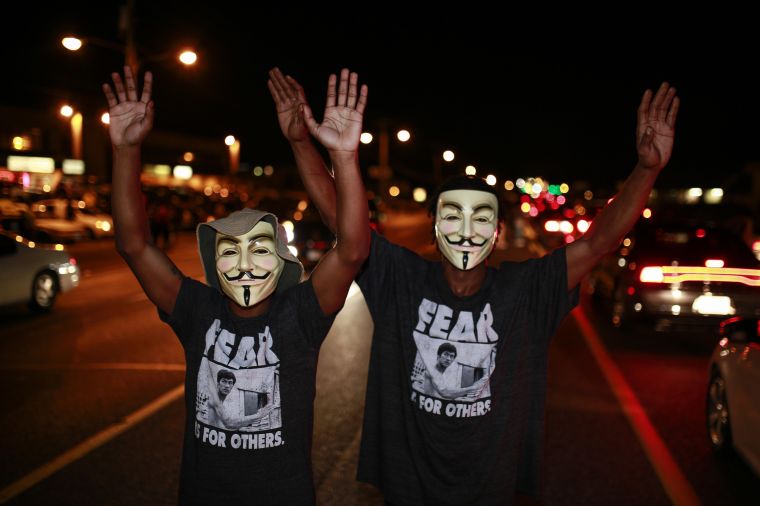 Protest over the killing of unarmed teen in Ferguson