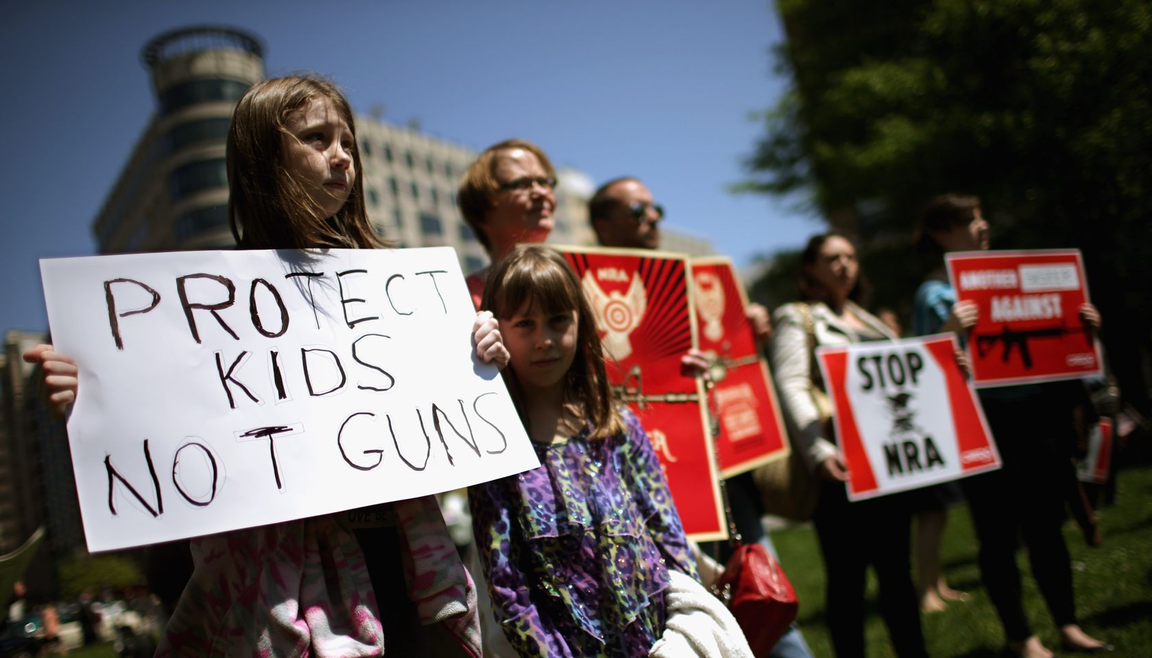 Proponents Of Increased Gun Control Laws Demonstrate In Washington