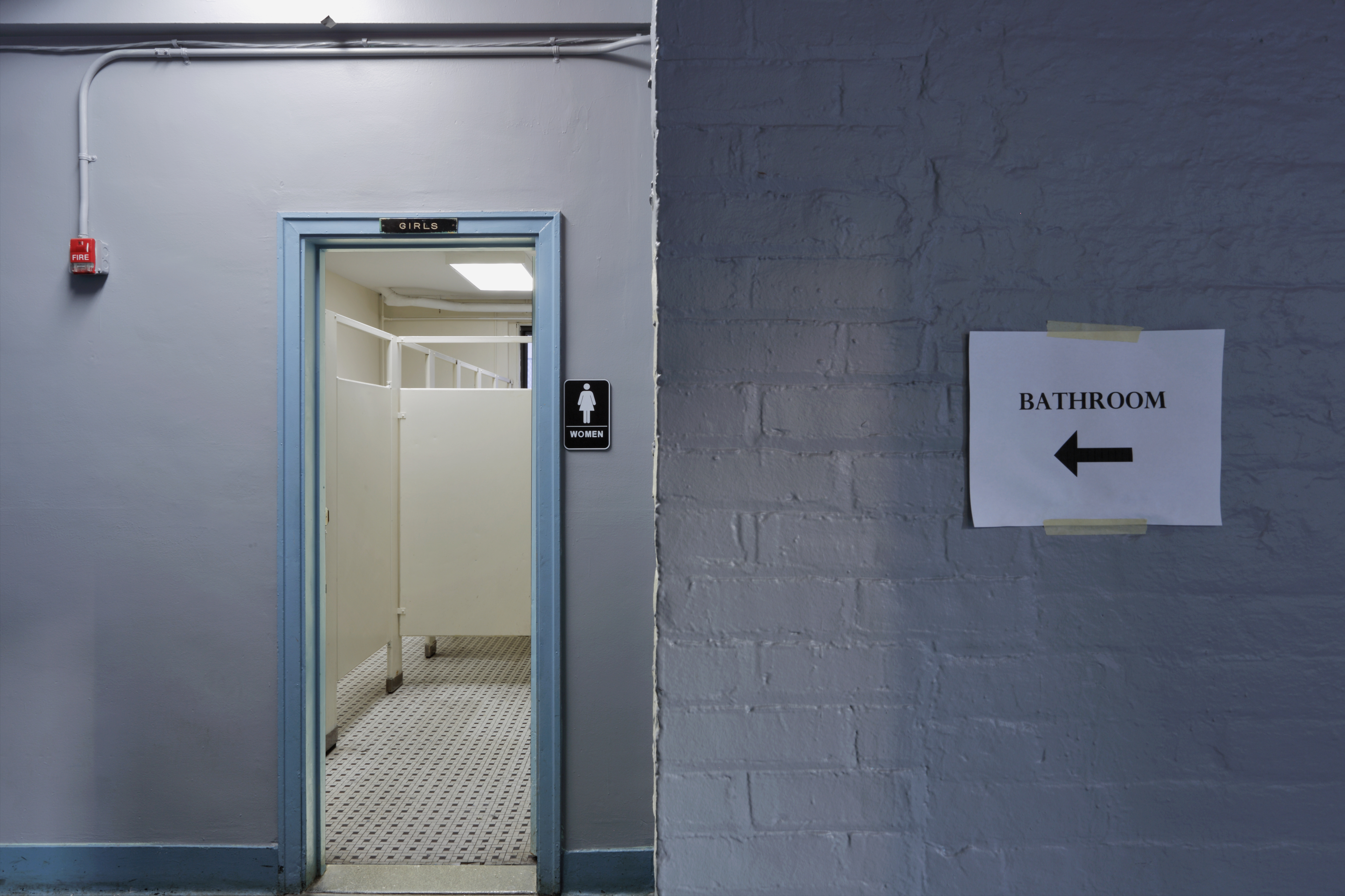 City Grit restaurant school bathroom