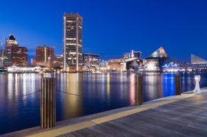 Baltimore Inner Harbor at Dusk