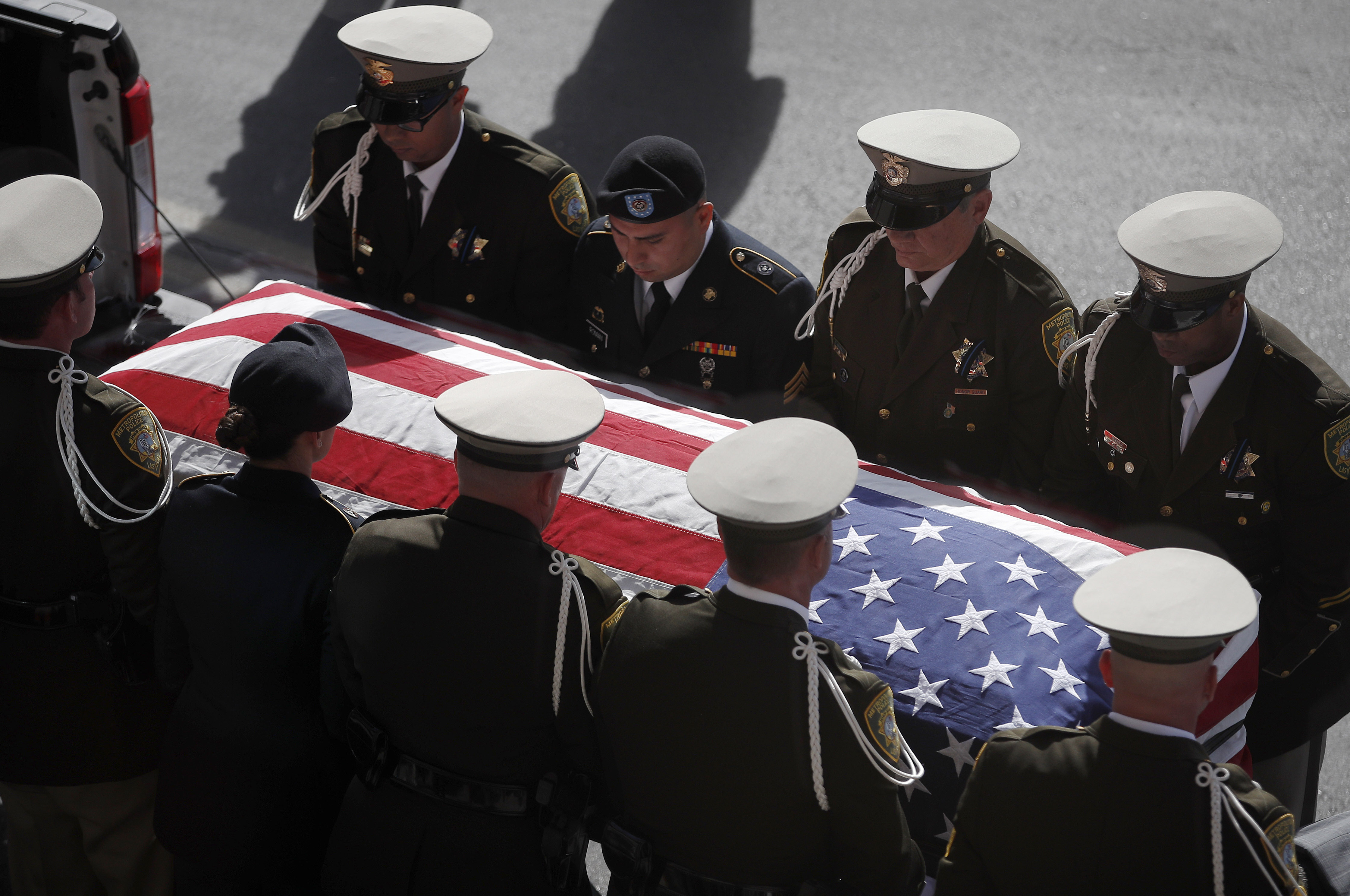 Funeral Held For Las Vegas Police Officer Killed In Shooting Massacre