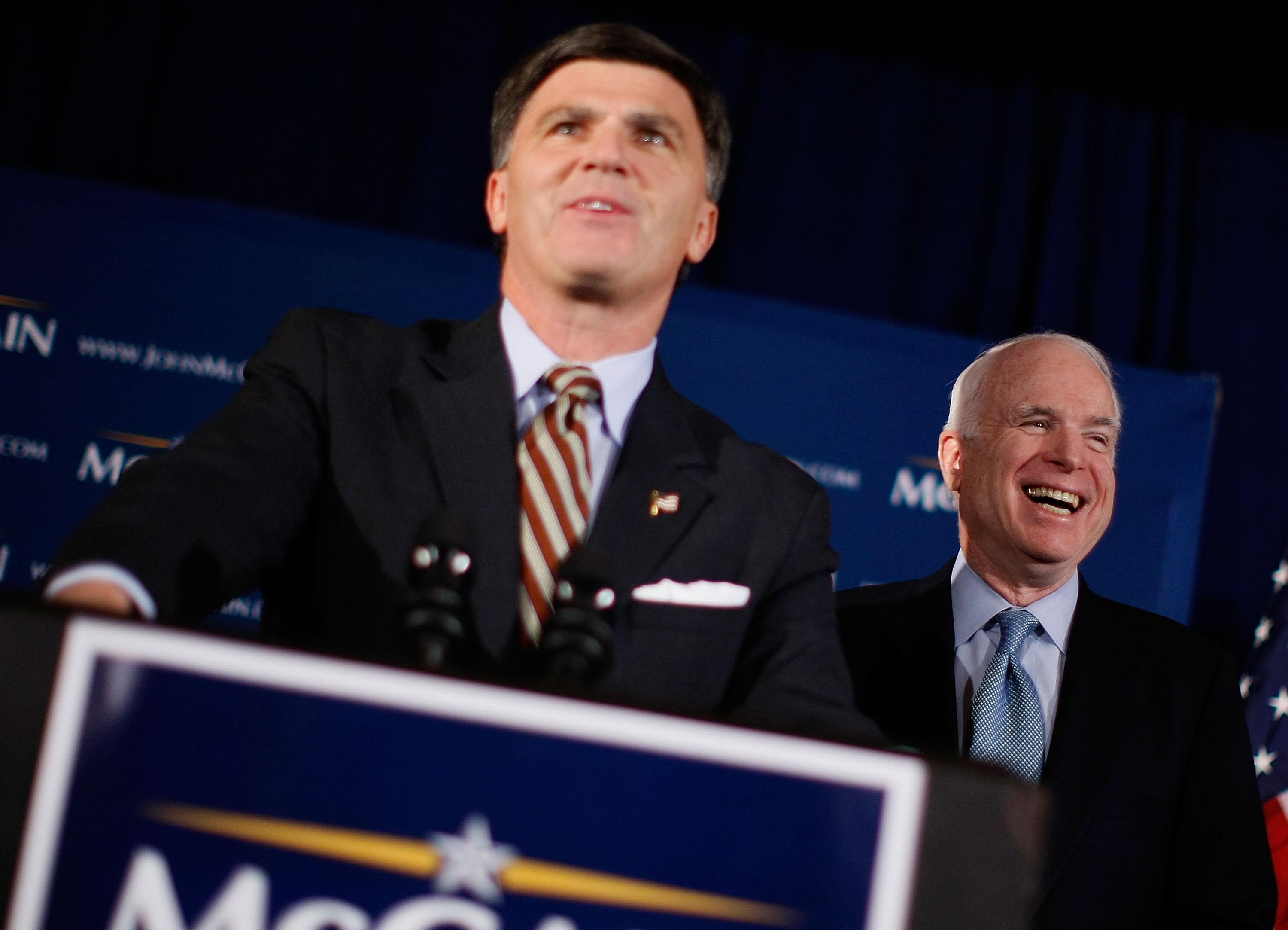 McCain Holds Press Conference In Annapolis