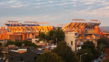 Stadium in a city, M&T Bank Stadium, Baltimore, Maryland, USA