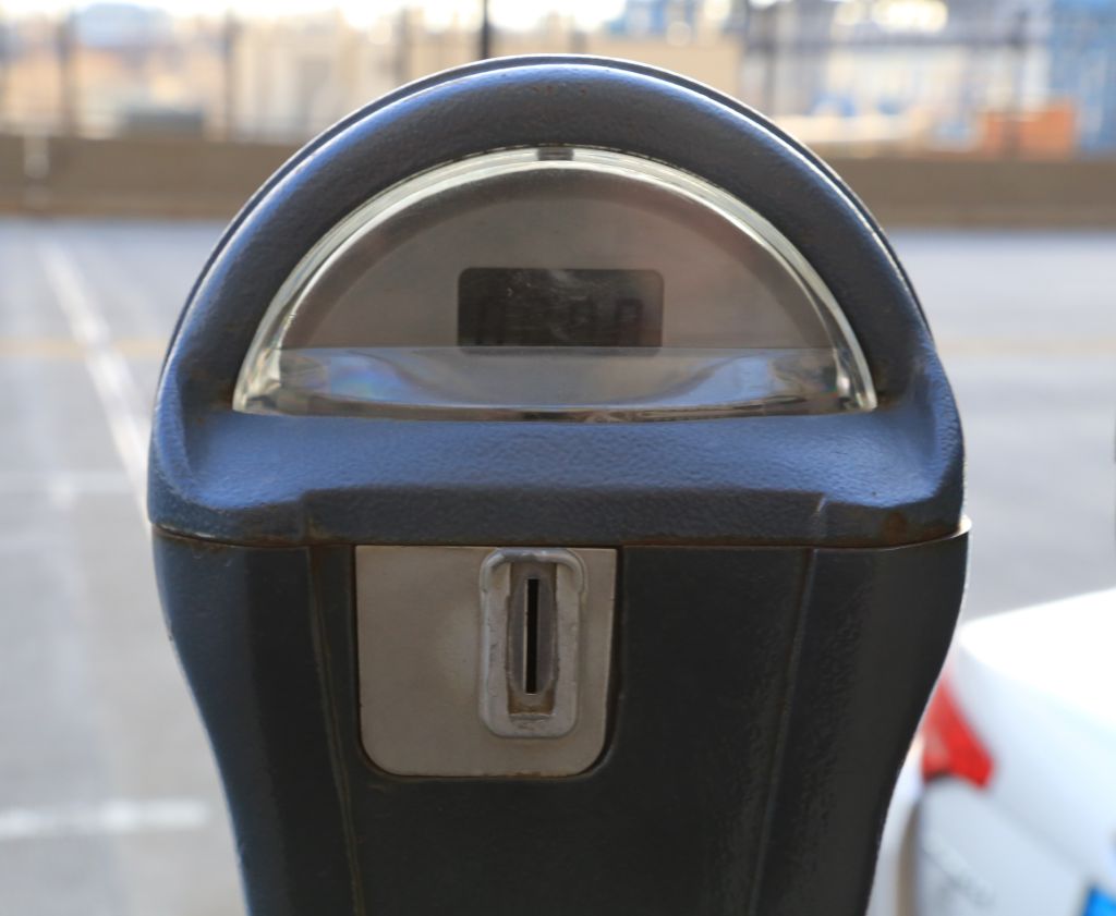 Close-up of a Coin Operated Parking Meter