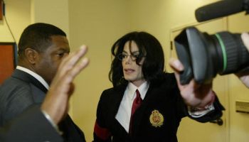 Pop idol Michael Jackson and his body gu