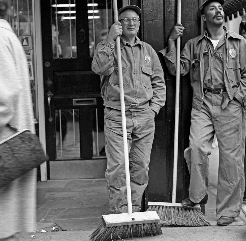 Sanitation Workers At The St. Patrick's Day Parade