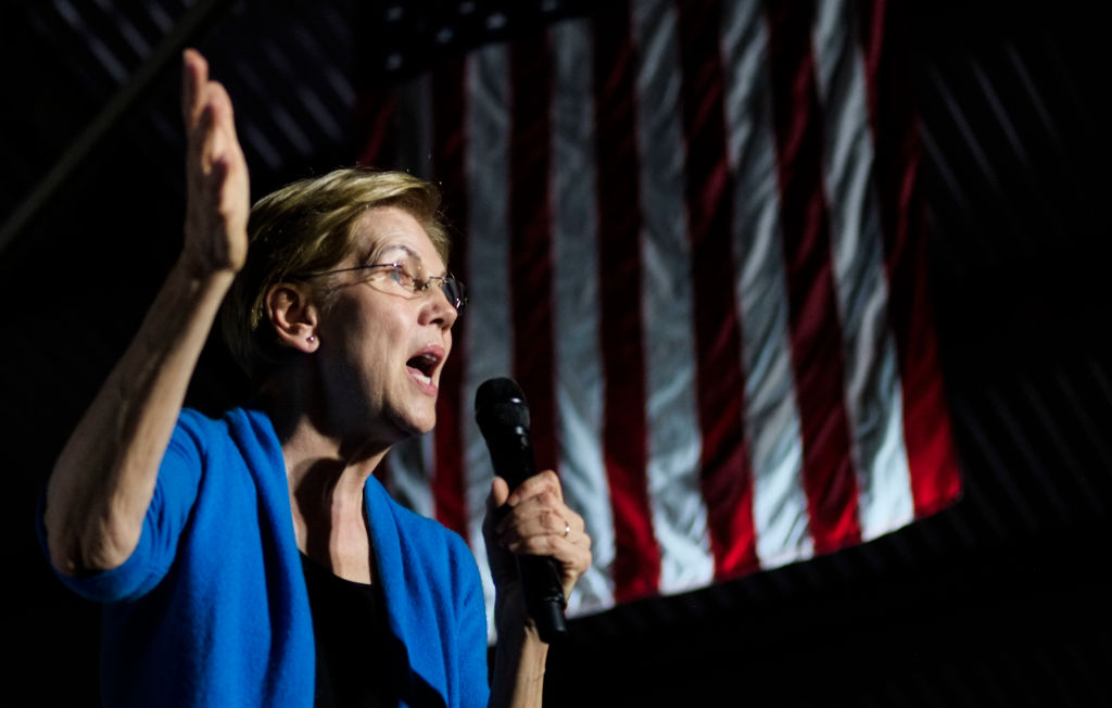 Elizabeth Warren Campaigns in Detriot, US