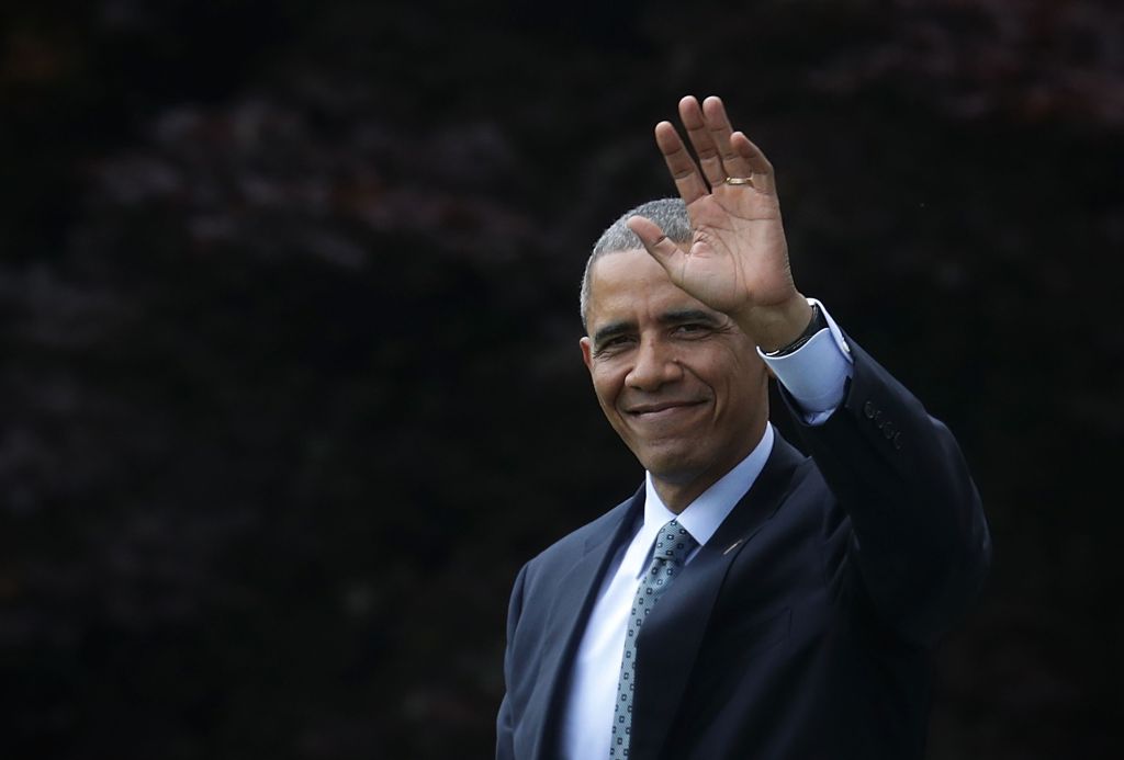 President Obama Departs The White House En Route To Illinois