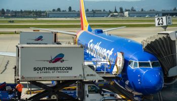 Southwest Airlines Boeing 737-700 aircraft seen at Norman Y...