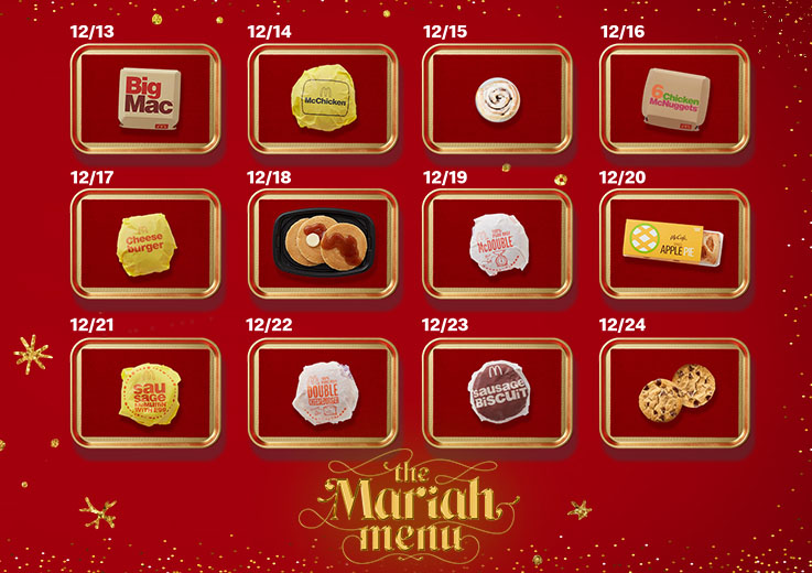 Mariah Carey Takes the Holidays Up an Octave with 12 Days of McDonald’s® Deals
