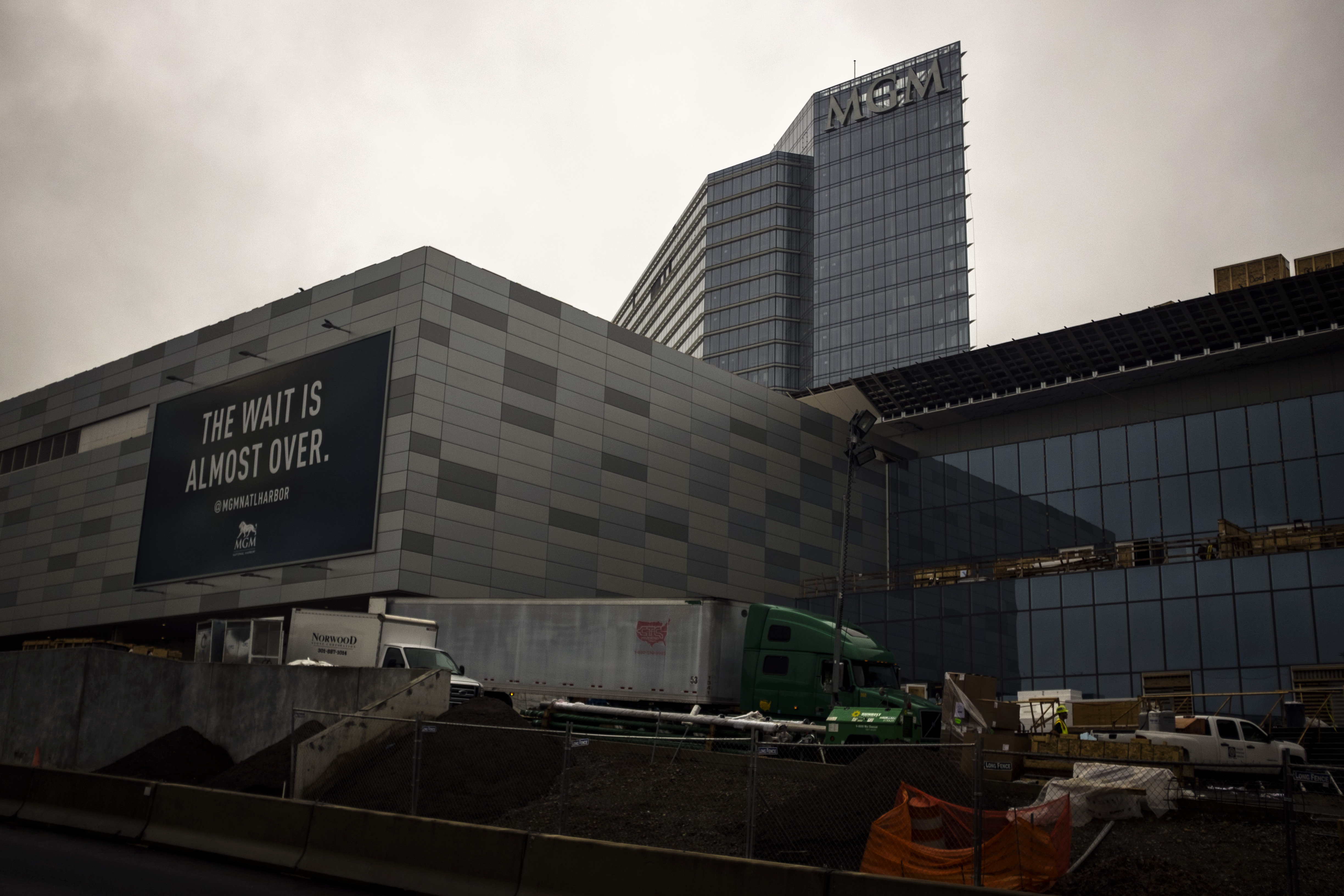 The MGM National Harbor Casino under construction in Oxon Hill, Maryland...