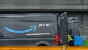 Amazon Delivery Center In Belfast During Covid-19 Lockdown