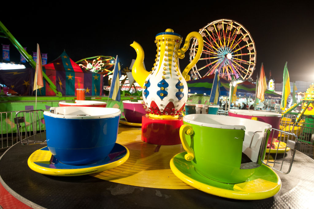 Amusement park rides at the Maryland State Fair, Timonium MD