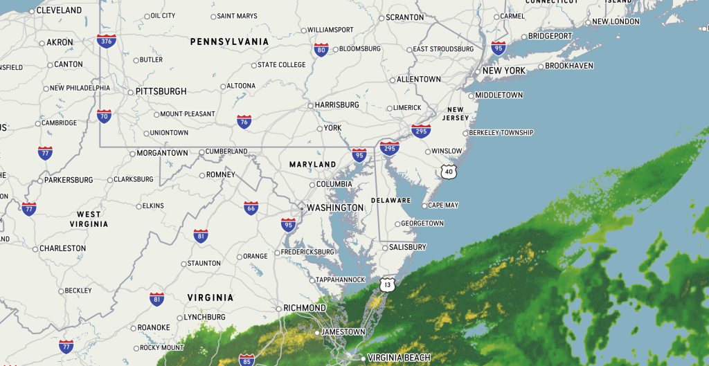Doppler Weather Radar Maryland 9/30/2022