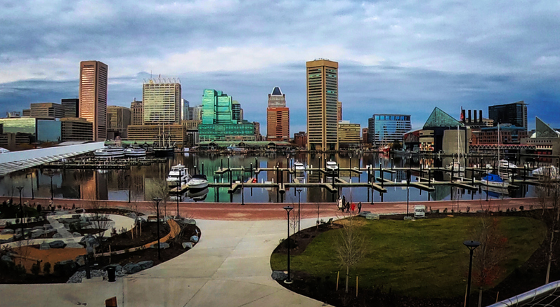 Downtown Baltimore at the Harbor