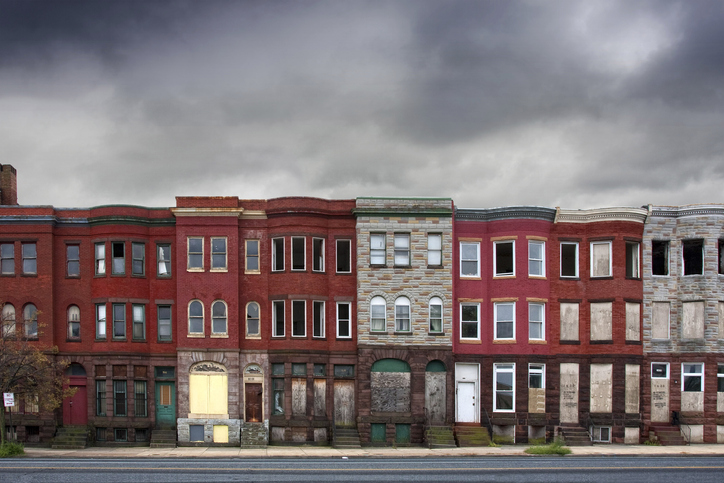 Abandoned Rowhouses in Baltimore City