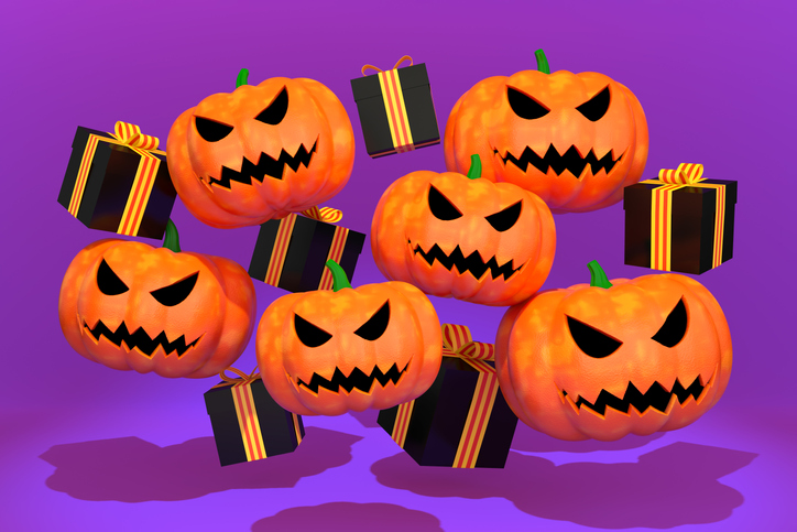 Halloween Gift Boxes and Pumpkins